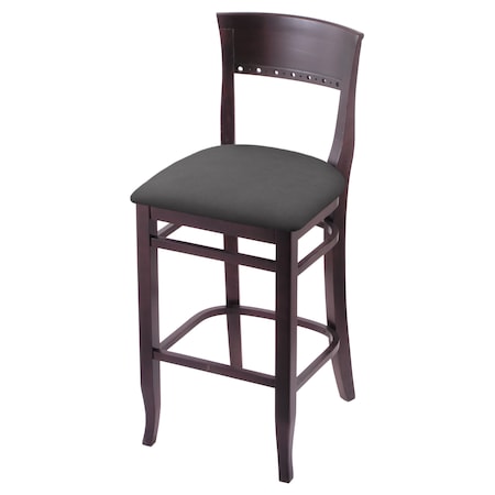 25 Counter Stool,Dark Cherry Finish,Canter Storm Seat